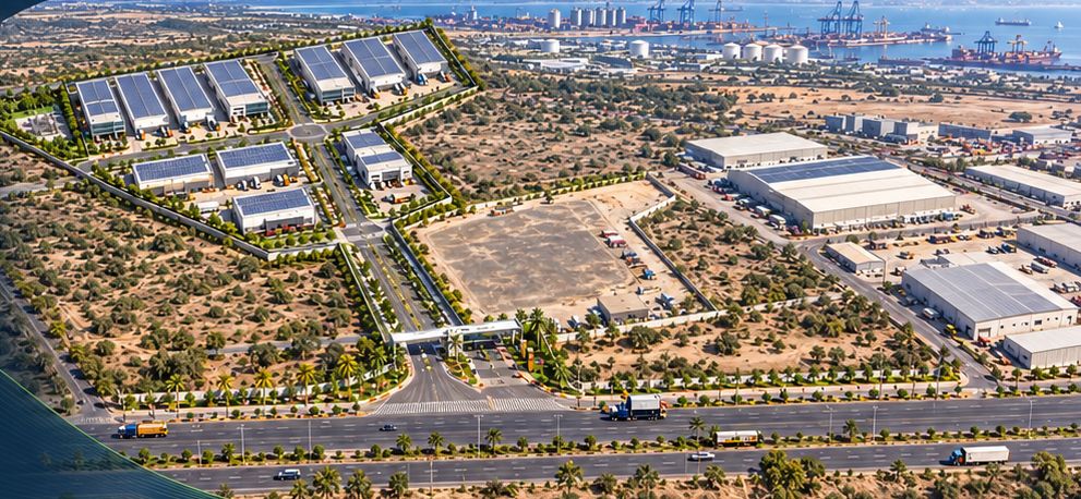 Concept view of industrial units
